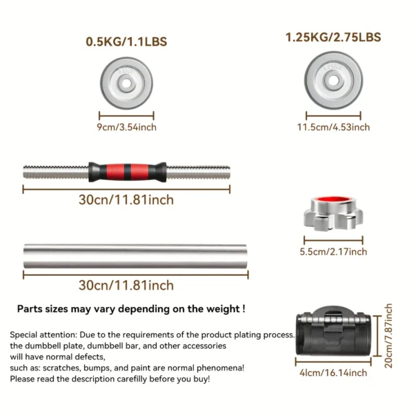 PJ Fitness Dumbbell Set